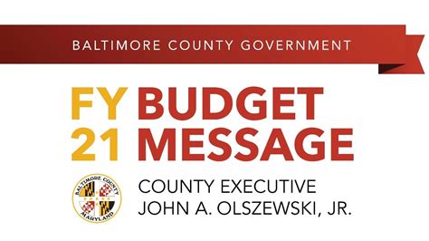 baltimore county budget and finance